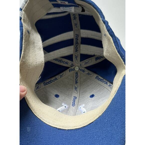 Indianapolis Colts Reebok NFL Mid-2000s Sideline Striped Blue Fitted Hat OSFA - Picture 5 of 7
